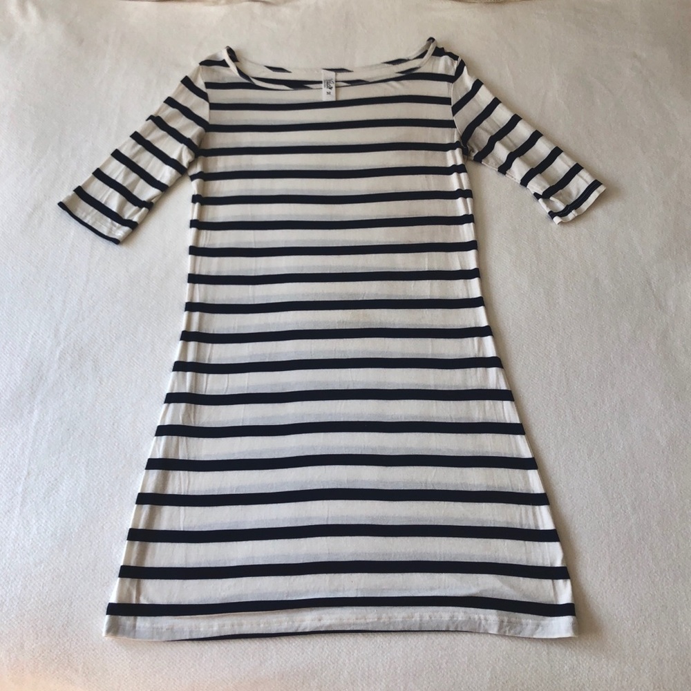 Yala Navy & White Striped Sailor Dress
